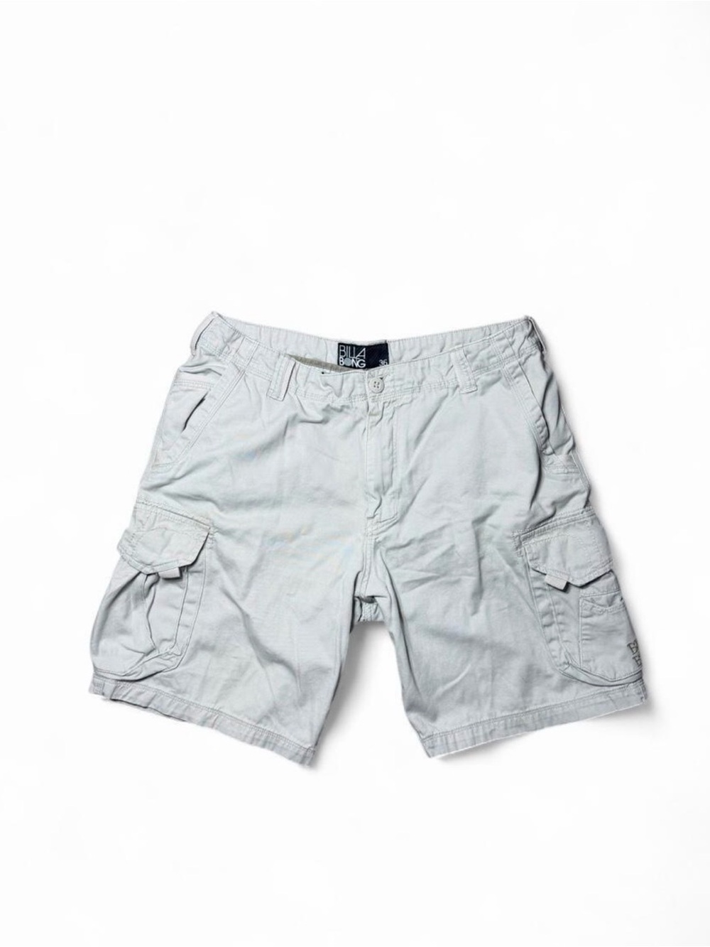 Vintage Billabong Men’s Size 36 Cargo Shorts Beige Y2K Skate Surf 2000s